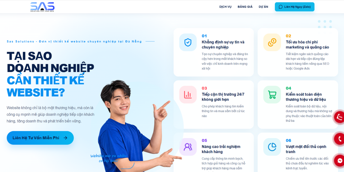 nút liên hệ trên website chuẩn chuyển đổi