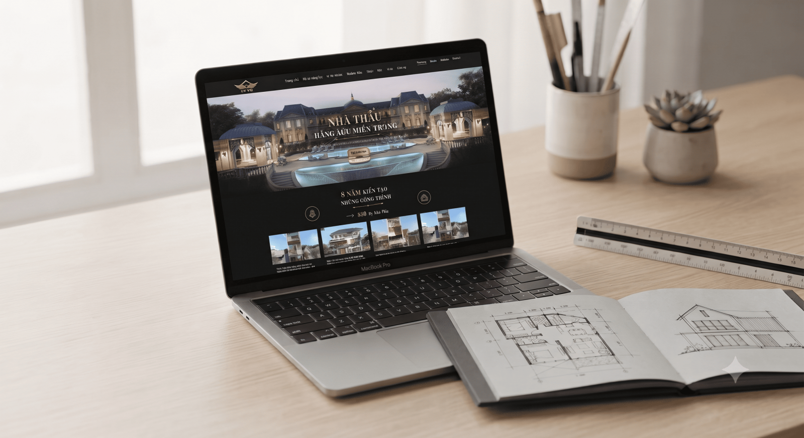 Website công ty kiến trúc chuyên nghiệp